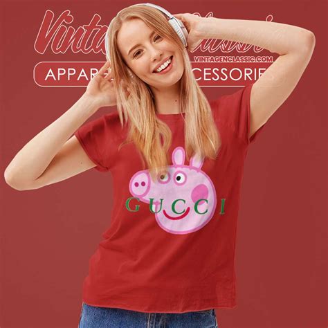 womens replica gucci t shirt|peppa pig gucci shirt real.